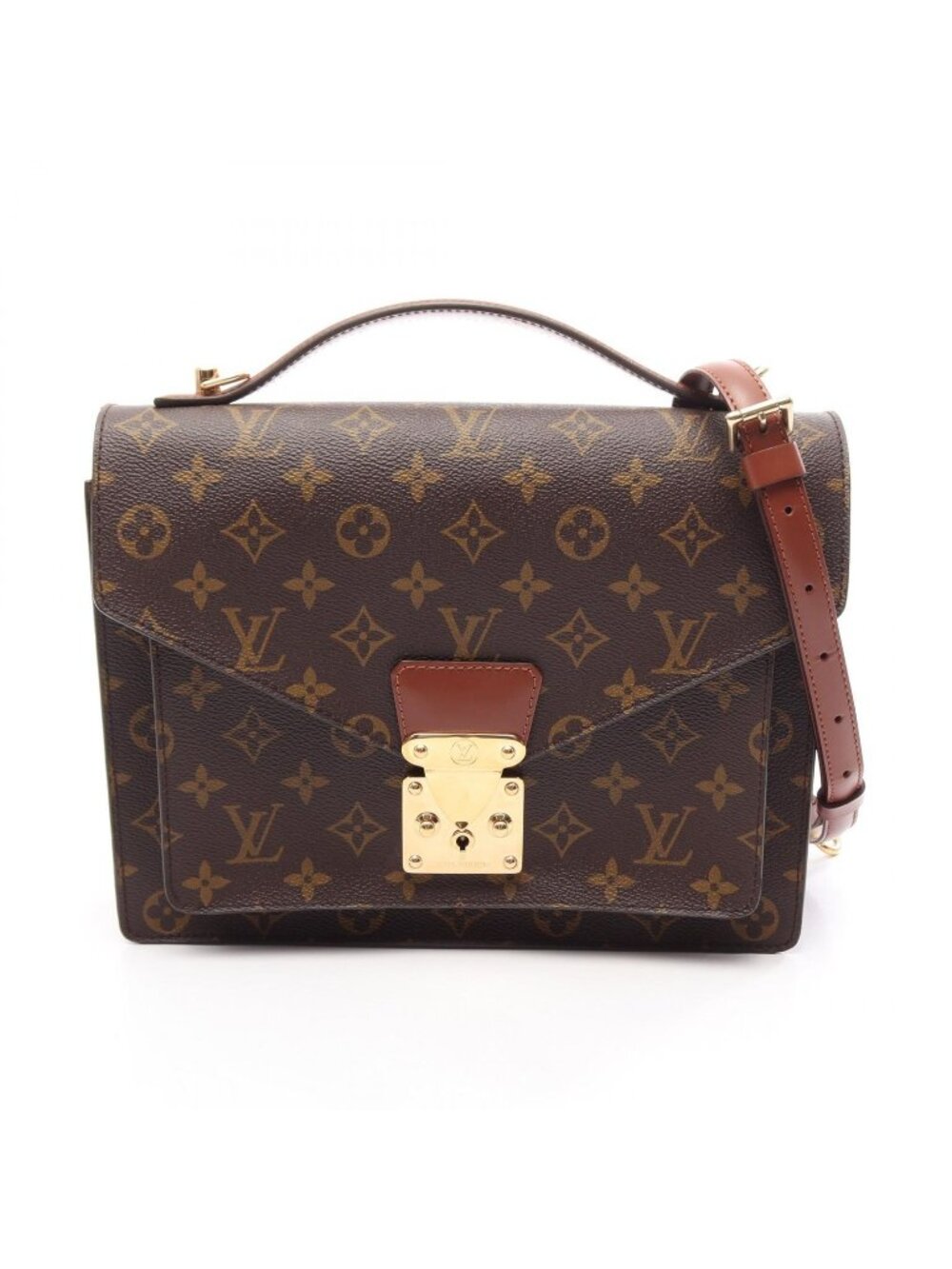 Louis Vuitton Handbag Monceau 2-Way Canvas Leather 28 - Picture 1 of 11